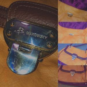 bmakowsky leather tote bag .💕